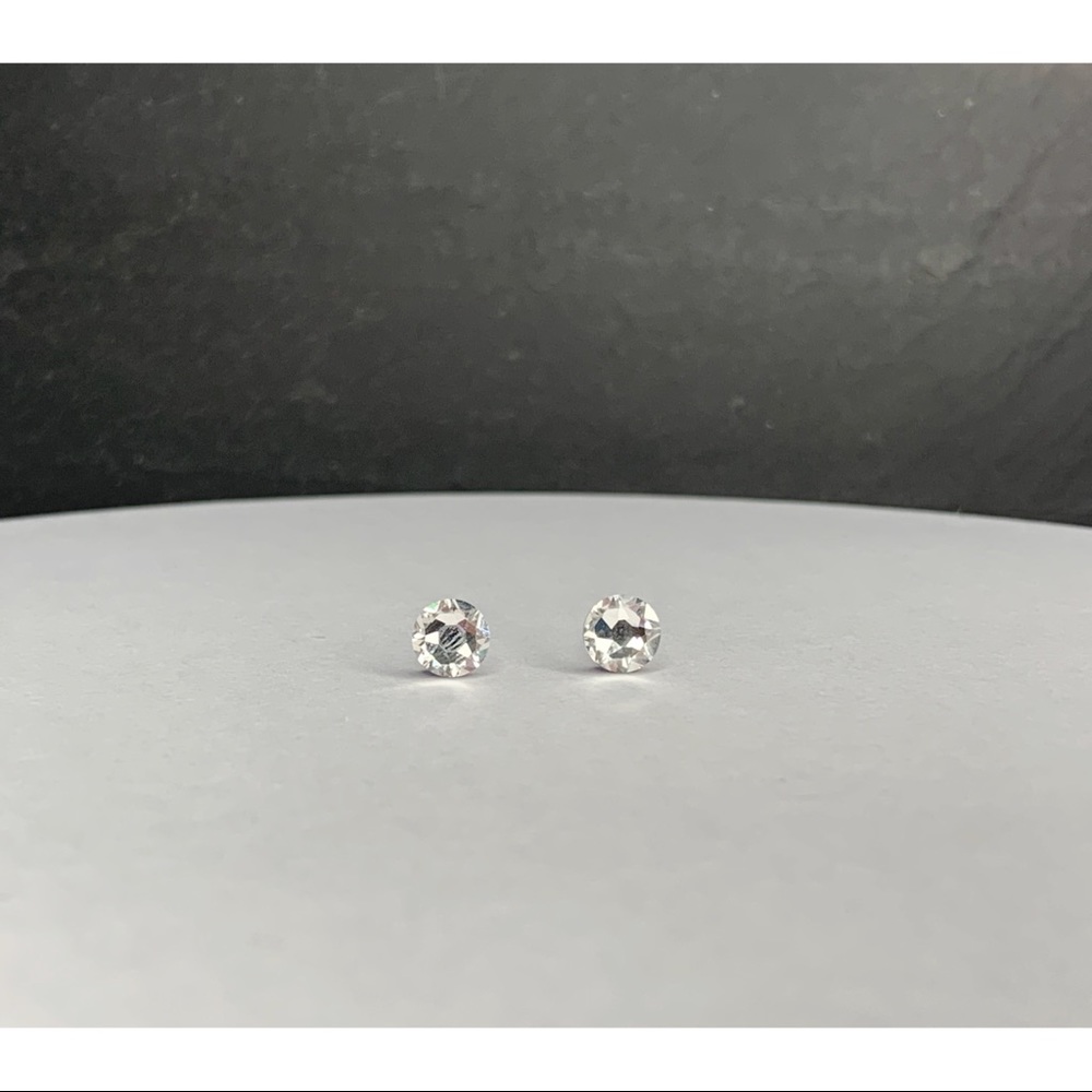 Swarovski Crystal Plastic Post Stud Earrings 6MM